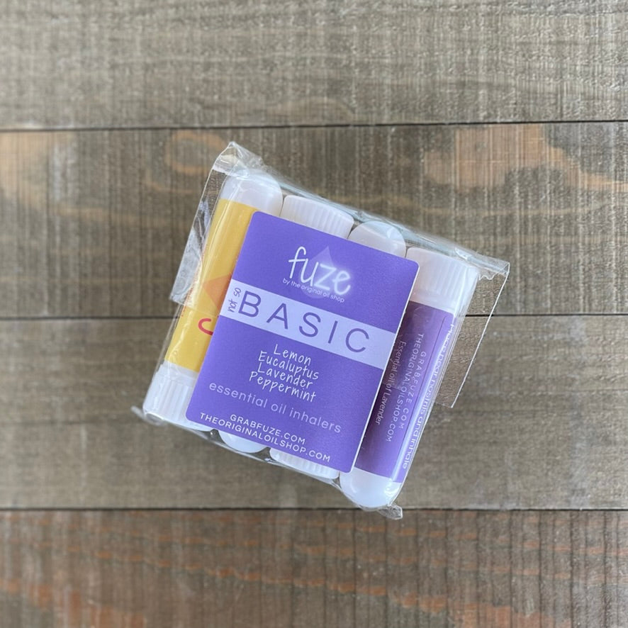 not so Basic 4-pack essential oil inhalers packaged
